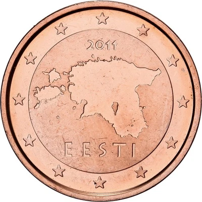 [#137860] Estonia, 2 Centimes, Proof, 2011, Vantaa, Copper Plated Steel, MS - Image 1 of 2
