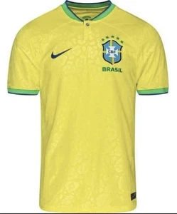 Nike Brazil 2022/23 Stadium Home Dri-Fit Soccer Jersey Men’s Large New - Picture 1 of 11