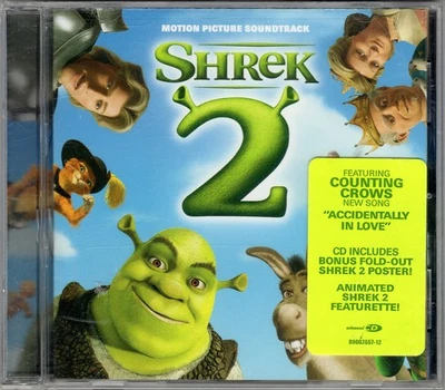 SEALED Shrek 2 Original Motion Picture Movie Soundtrack 2004 US CD w/ Poster OOP - Image 1 of 2