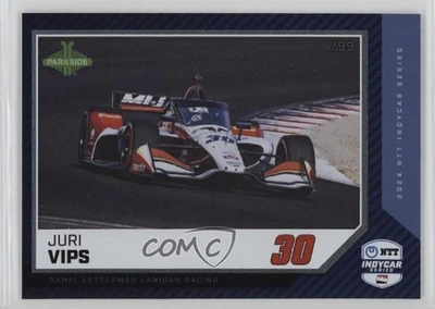 2024 Parkside NTT IndyCar Premier Edition Blue Foil /99 Juri Vips #66 Rookie RC - Image 1 of 2
