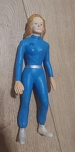 Shadowbox Nordic Alien Figure Girl Blue Suit Blonde Hair 1996 Vintage Pvc Collec - Picture 1 of 6