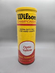 Palline da tennis Wilson Championship in lattina gialla ottica così come sono con palline - Foto 1 di 3