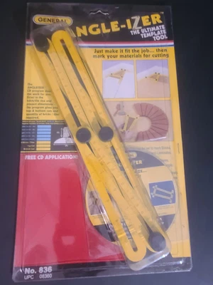 GENERAL TOOLS 836 Angle-izer Template Tool Angle-izer Layout Guide WITH CD - Image 1 of 4