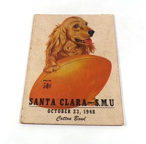 1948 Santa Clara at SMU College Football Program 10-23-48 - Picture 1 of 2