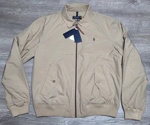 Polo Ralph Lauren Performance Beige Packable Bomber Jacket Men's Size Large NWT - Picture 1 of 6