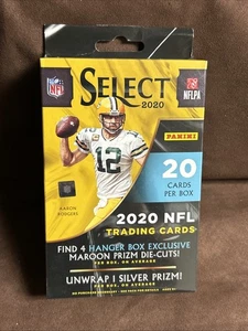 Panini Select 2020 NFL Football Hanger Box (20 Cards, 4 Maroon Prizms) - Picture 1 of 7