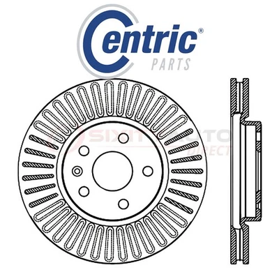 Centric C-TEK Disc Brake Rotor for 2016 Chevrolet Malibu Limited 2.5L L4 - mh Foto 1 de 4