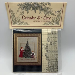 Lavender & Lace Oh Christmas Tree Cross Stitch Pattern Victorian Design - Picture 1 of 8