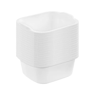 Plato de cocina Sterilite de plástico reforzado duradero de 12 cuartos, blanco (paquete de 16) Foto 1 de 4