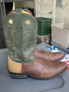 Double-H Boots Domestic Round Toe Western Buckaroo DH942 Trucker Soft Toe 5 D - Picture 1 of 8