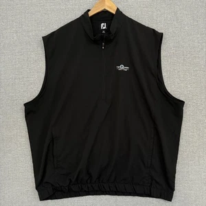 FootJoy FJ Golf Vest Windbreaker The Quarry Golf Club Sz XXL Black - Picture 1 of 13