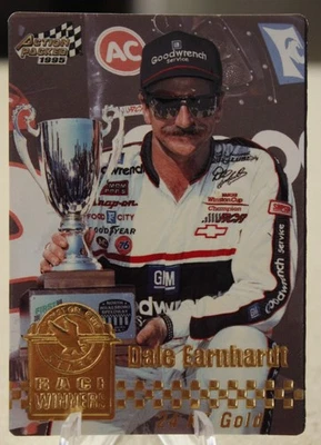 1995 Action Packed DALE EARNHARDT Gold Race Winner card #7G - Image 1 of 2