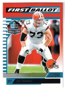 2025 Puntuación #6 Joe Thomas 'primera votación' Salón de la Fama ¡Tarjeta insertada! MARRONES - Imagen 1 de 1