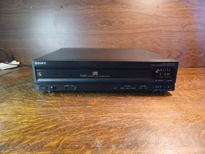 1989 Sony Compact 5 Disc Player CDP-C500. Tested Works. No Remote. - Picture 1 of 11