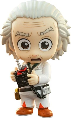 Cosbaby Regreso al Futuro Dr. Emmett Brown Pequeña Figura Sin Escala White Hot Toys Foto 1 de 2