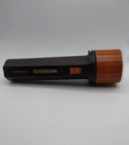 "Linterna de colección Duracell Durabeam 7,5"" negra naranja probada funciona celda D"  - Imagen 1 de 6