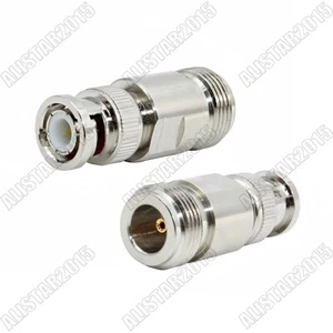 1x N Female Jack to BNC Male Plug Straight Adapter BNC Connector Radio Converter - Picture 1 of 5