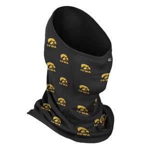 Iowa Hawkeyes State College University Neck Gaiter Mask Gold Black New Colesseum - Picture 1 of 1