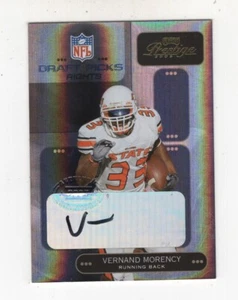 2005 PLAYOFF PRESTIGE DRAFT PICKS AUTOGRAPH VERNAND MORENCY 14/50 TEXANS #DP-7 - Bild 1 von 2