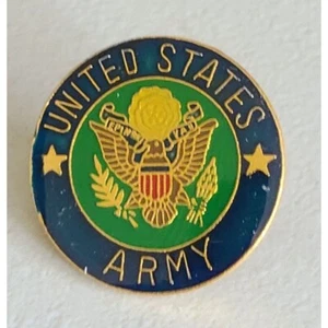 United States ARMY Lapel Hat Pin PWII NEW Military Veteran Circle Eagle Vintage - Picture 1 of 4