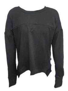 TEREZ Girl's Black Fishnet Insert Sweatshirt #12428234 NWT - Picture 1 of 2