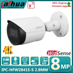 Dahua 8MP 4K IR Bullet WizSense IP Camera IPC-HFW2841S-S Built in MIC SMD Plus - Picture 1 of 22