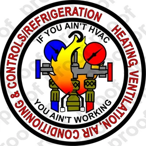 STICKER USAF HVAC AC REPAIR - Picture 1 of 1