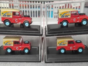 4 x 1/76 LAND ROVER 88 CAR MODELS BY OXFORD: CHIPPERFIELD CIRCUS CH024  - Picture 1 of 6
