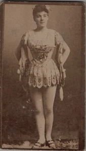 Antique 1800s NAVY Tobacco Card Beautiful Sweet Actress Scarce Version - Picture 1 of 2