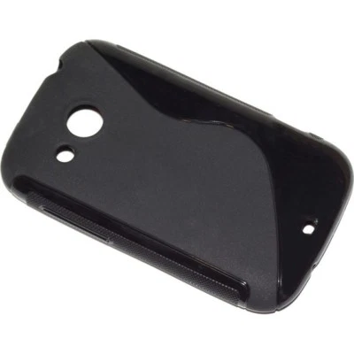 SSYL S-LINE CUSTODIA TPU IN SILICONE NERA BLACK HTC DESIRE C NEW NUOVO NEG TO - Immagine 1 di 3