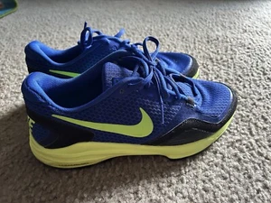 NIKE LUNARLON BLUE/GREEN SNEAKERS SIZE 9 - Picture 1 of 8