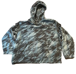 Felpa pullover con cappuccio LAZER uomo XXL verde pile polare - Foto 1 di 7