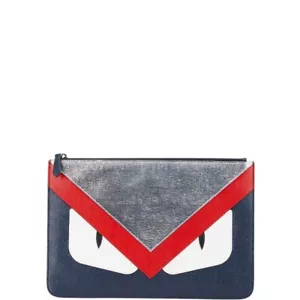 FENDI Monster Bugs Eye Clutch Tasche Businesstasche 7N0078-6EF Damen 【Gebraucht】 - Bild 1 von 8