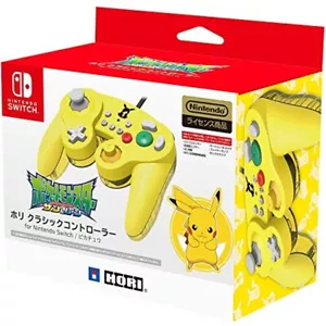 Nintendo Licensed Products Holi Classic Controller for Nintendo Switch Pikachu - Picture 1 of 12