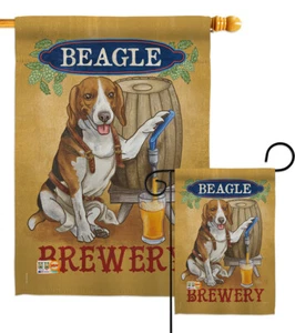 Beagle Brauerei Haustiere Hund Bier Getränke Hund Garten Haus Hof Flagge - Bild 1 von 13