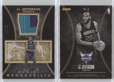 2015-16 Panini Black Gold Memorabilia Prime /25 Al Jefferson #3
