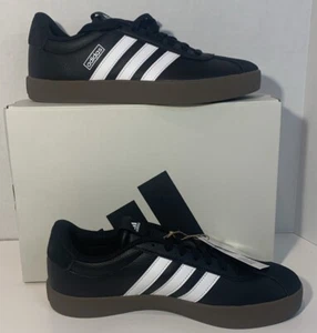 Men’s Size 8 adidas VL Court 3.0 Black White Gum ID6286 Skateboard NIB - Picture 1 of 16
