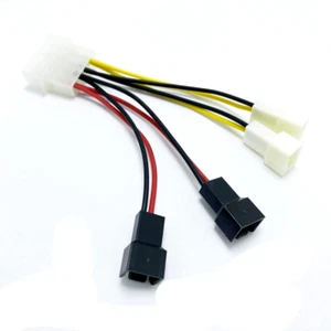 4-Pin Molex to 3-Pin Splitter 5V/12V Fan Connector Power Adapter - Picture 1 of 2