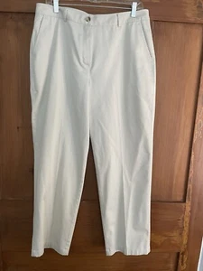 LL Bean Petite Damenhose elfenbeinfarben khaki Größe 14P - Bild 1 von 5