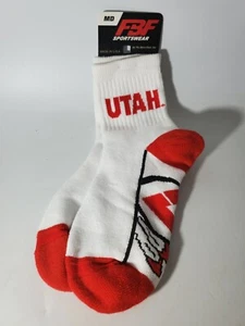 Utah Utes Socks Size Medium 6-10 New - Picture 1 of 2