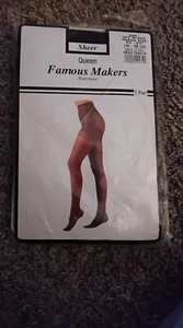 Vintage Famous Makers Queen Sheer Off Black Pantyhose SAVE MONEY ๐ฐ ๐ฐ ๐ฐ ๐ฐ ๐ฐ - Picture 1 of 1