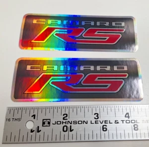 Camaro RS holographic sticker set of 2 - Picture 1 of 2