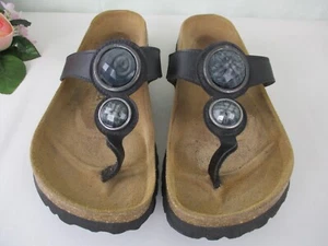 Sandali Birkenstock Betula neri grigi con pietre preziose taglia 38, donna 7 - Foto 1 di 13