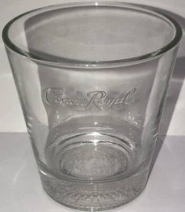 crown royal rock glass with design on bottom - Picture 1 of 2