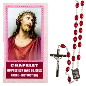 Chapelet dévotion du Précieux Sang de Jésus avec prière et instructions - Imagen 1 de 2