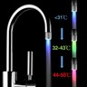 Glow LED Faucet Temperature Sensor Light RGB 3 Color Shower Kitchen Water Tap