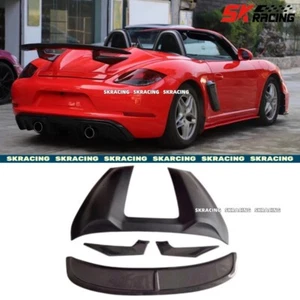 Alerón trasero de media fibra de carbono para Porsche 718 982 981 Boxster Cayman 13-24 - Imagen 1 de 21