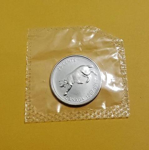 1967 Canadian Proof Like silver quarter Cover