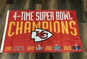 Kansas City Chiefs Flag 3'X5 Feet New In Package Nfl Football Sign - Picture 1 of 3
