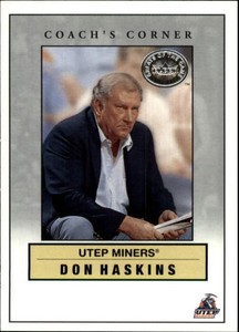 2001 Greats of the Game Coach's Corner #CC4 Don Haskins 